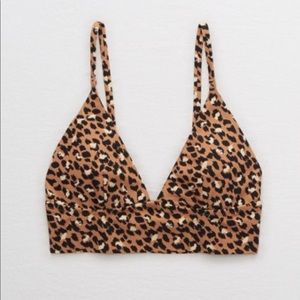 Aerie longline triangle bikini top